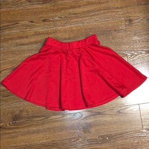 Red skirt